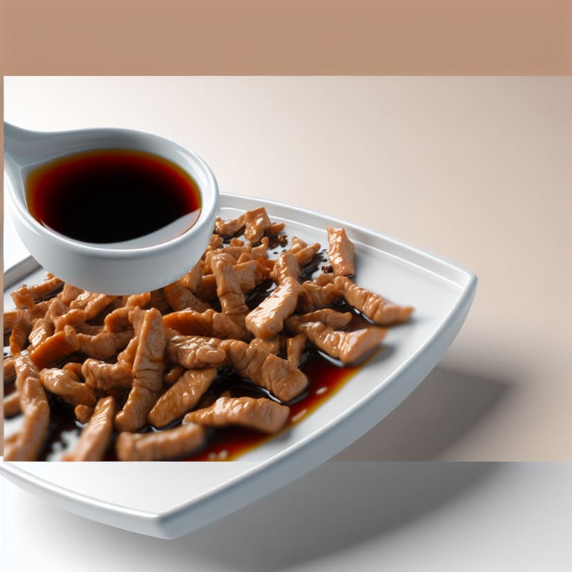 Tiritas de Carne Salteadas con Salsa de Soja