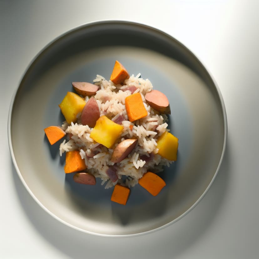 Arroz con Papas y Batatas