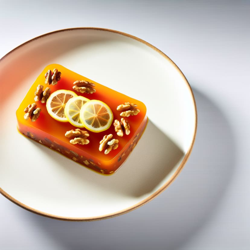 budín de zanahoria y nuez con glaseado de limón