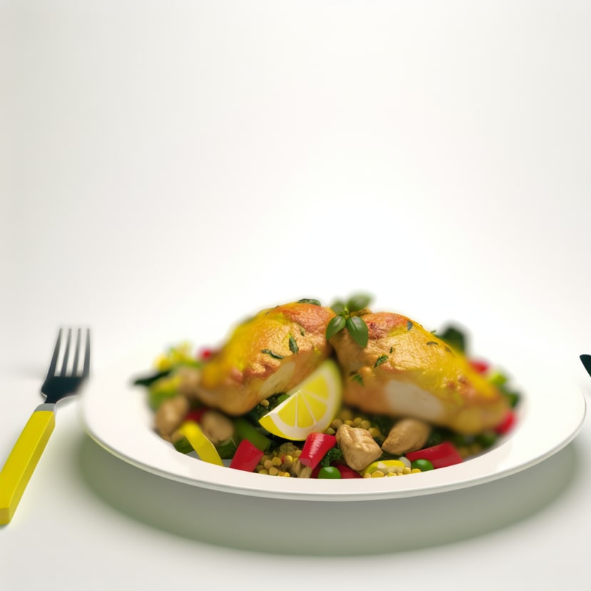 Pollo al Limón con Vegetales