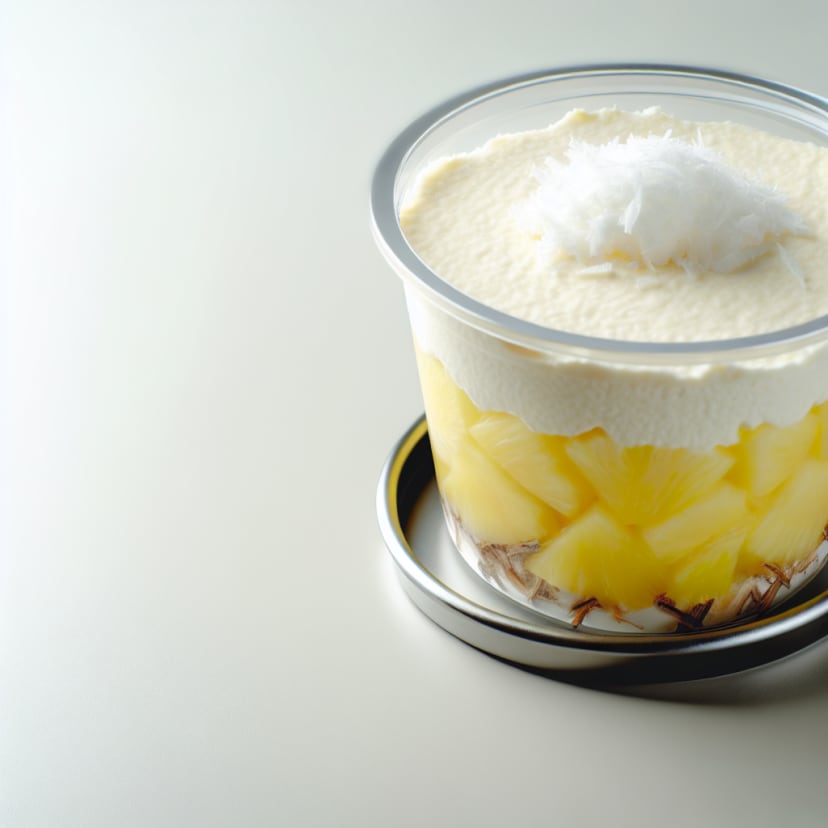 Mousse de ananá y coco