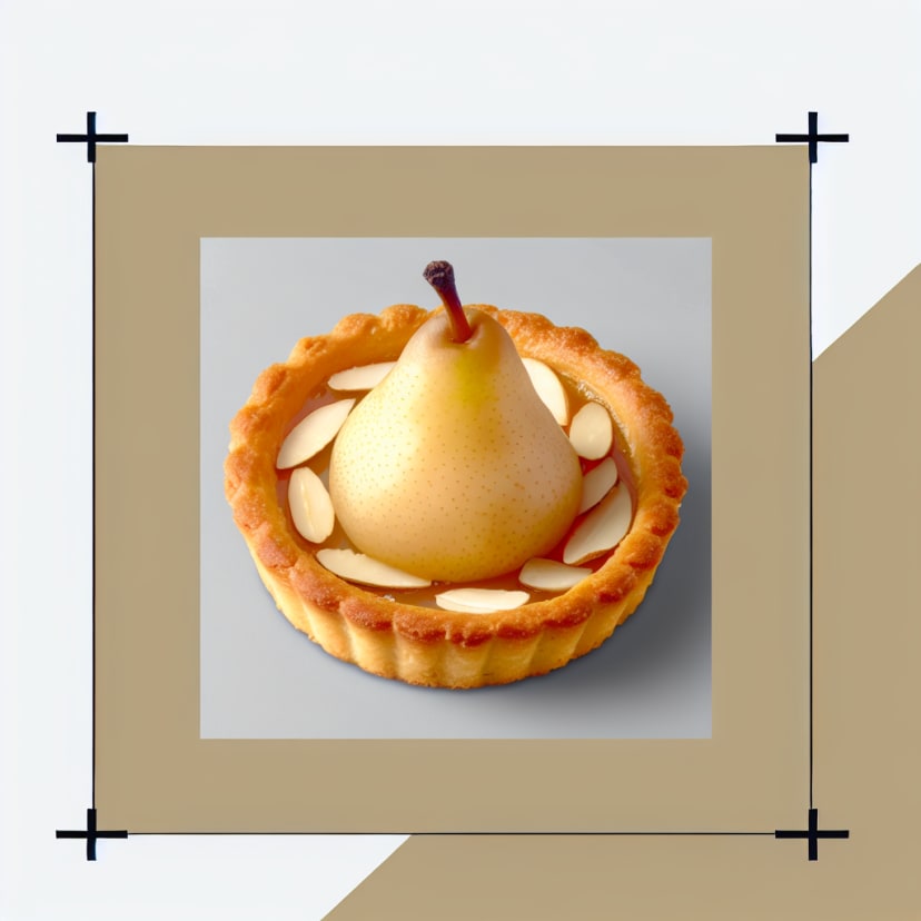 Tarta dulce de pera y almendras