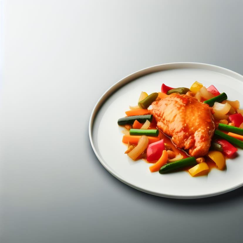 Pollo a la Naranja con Verduras
