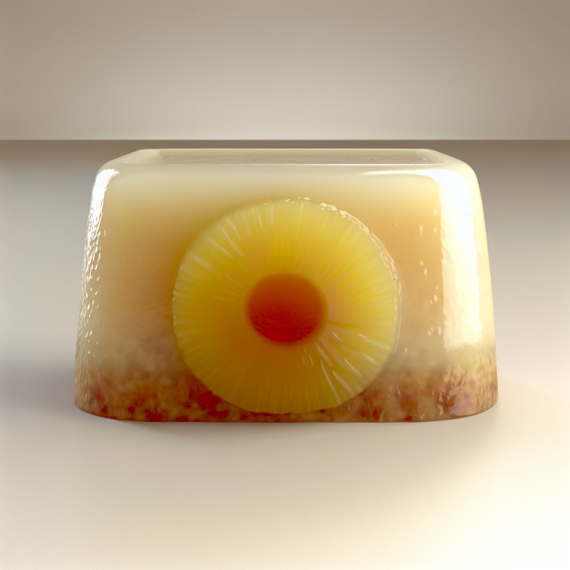 Budín de coco y ananá glaseado