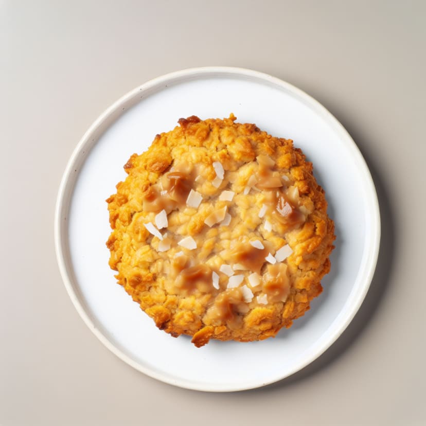 galletitas de avena, coco y dulce de leche