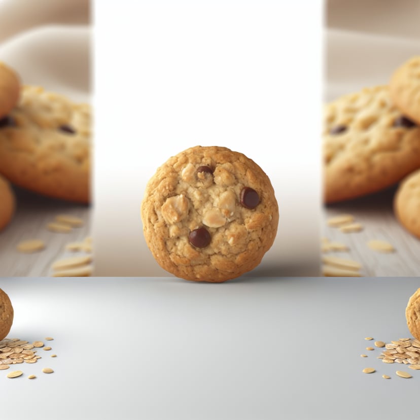 Cookies de avena, maní y chips de chocolate