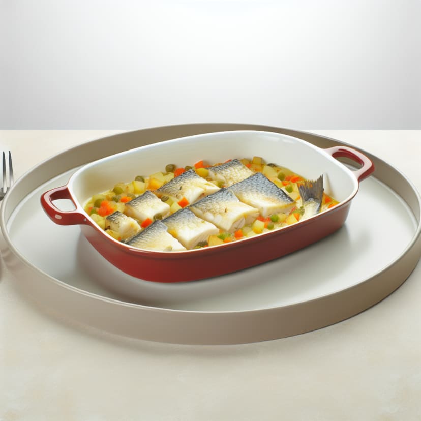 Cazuela de Merluza con Vegetales