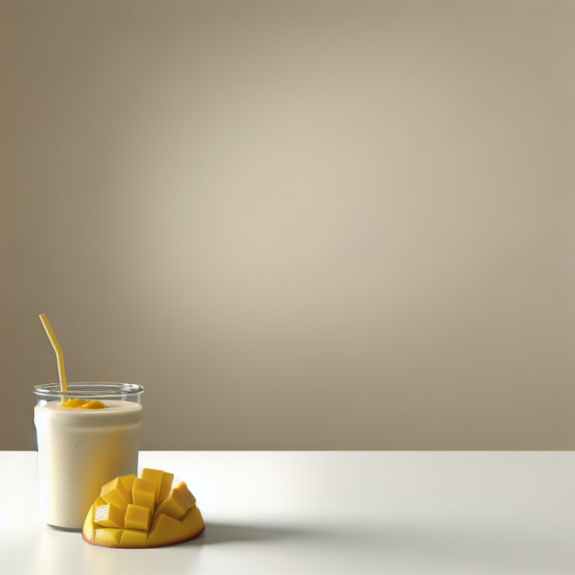 Batido cremoso de mango y yogur