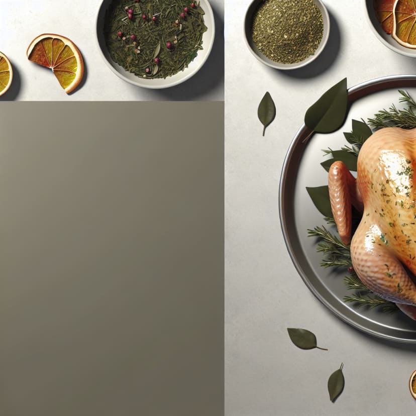 Pavo al aroma de hierbas y cítricos