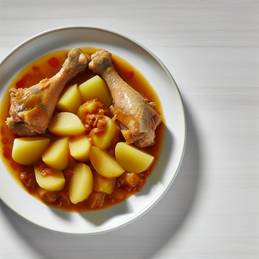Guiso de Jamoncitos de Pollo y Patata