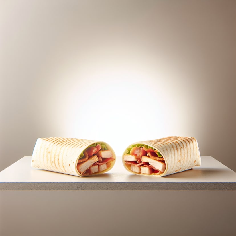 Wraps de Pollo y Tocino