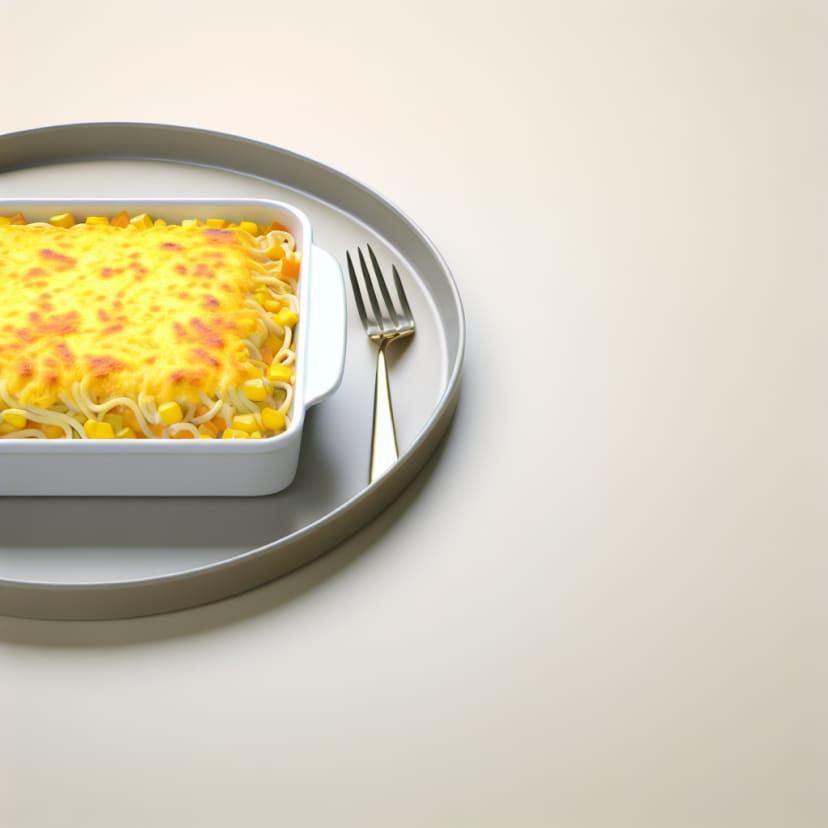 Cazuela de Fideos con Choclo y Queso