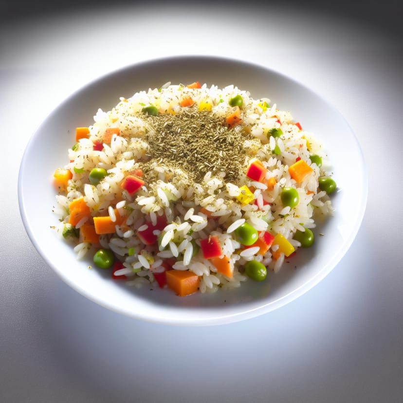 Arroz con Verduras y Orégano