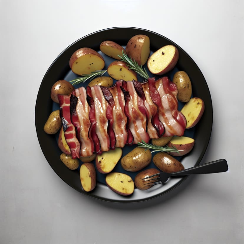 Panceta al Horno con Patatas y Romero