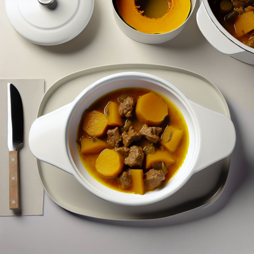 Guiso de Calabaza y Carne