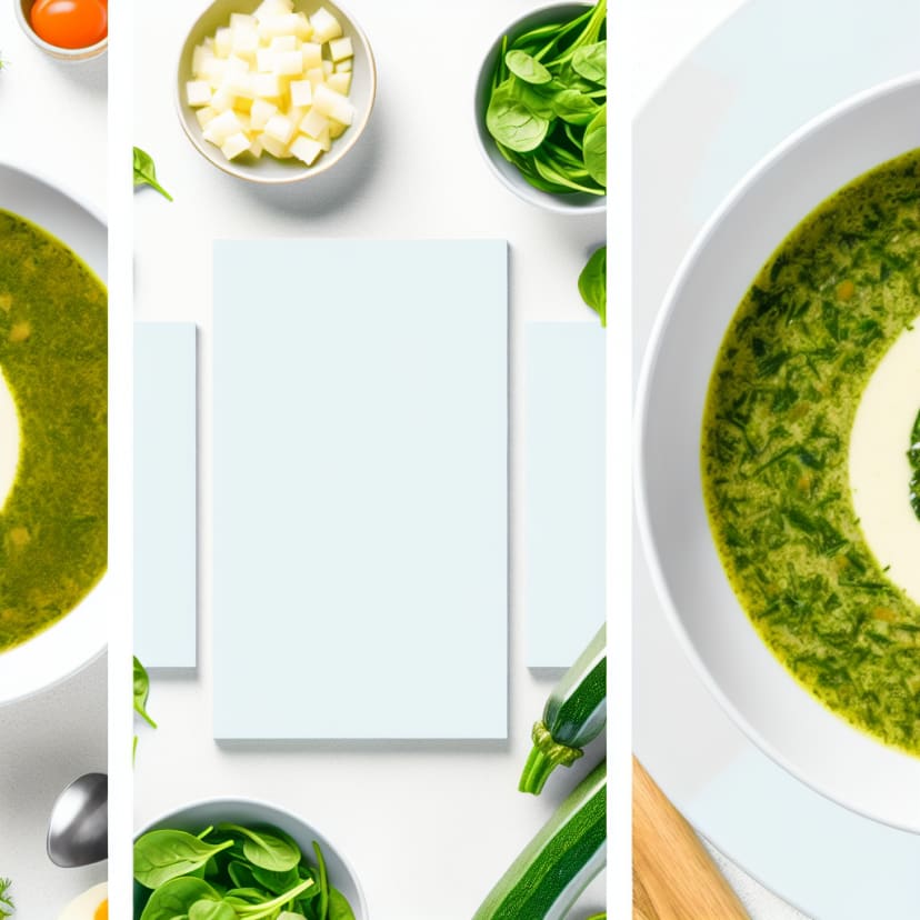 Sopa de Calabacín y Espinacas