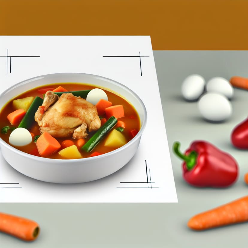 Guiso de pollo con verduras