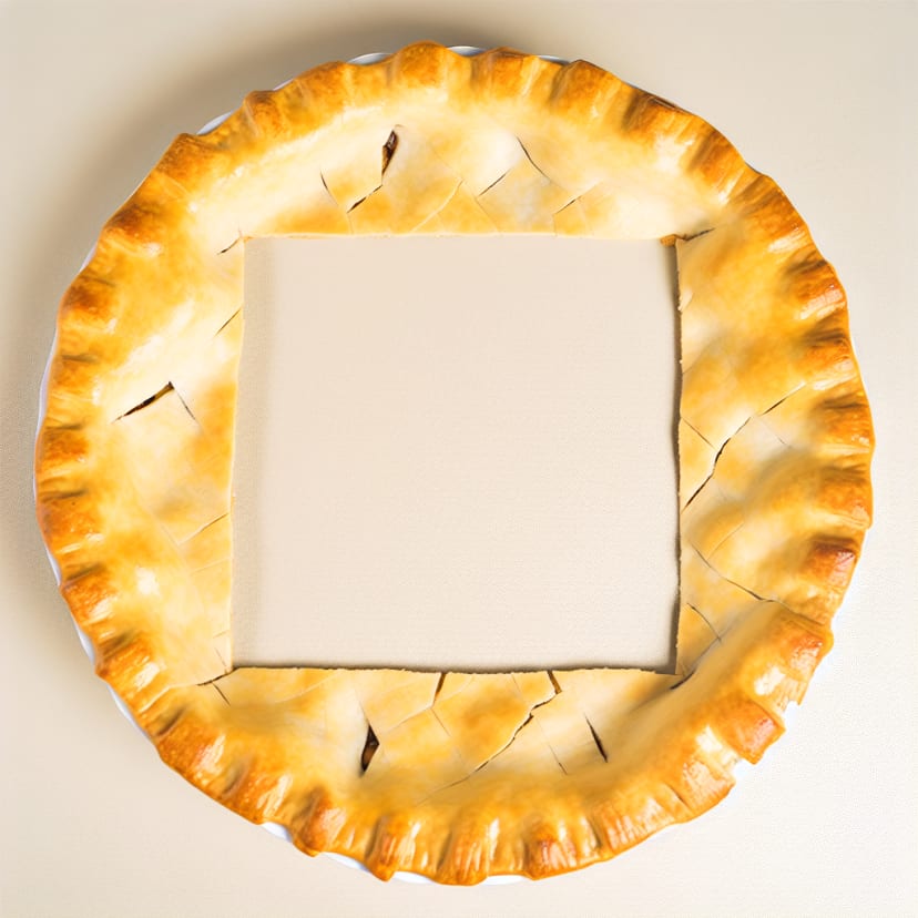 Pie de manzana sin mantequilla