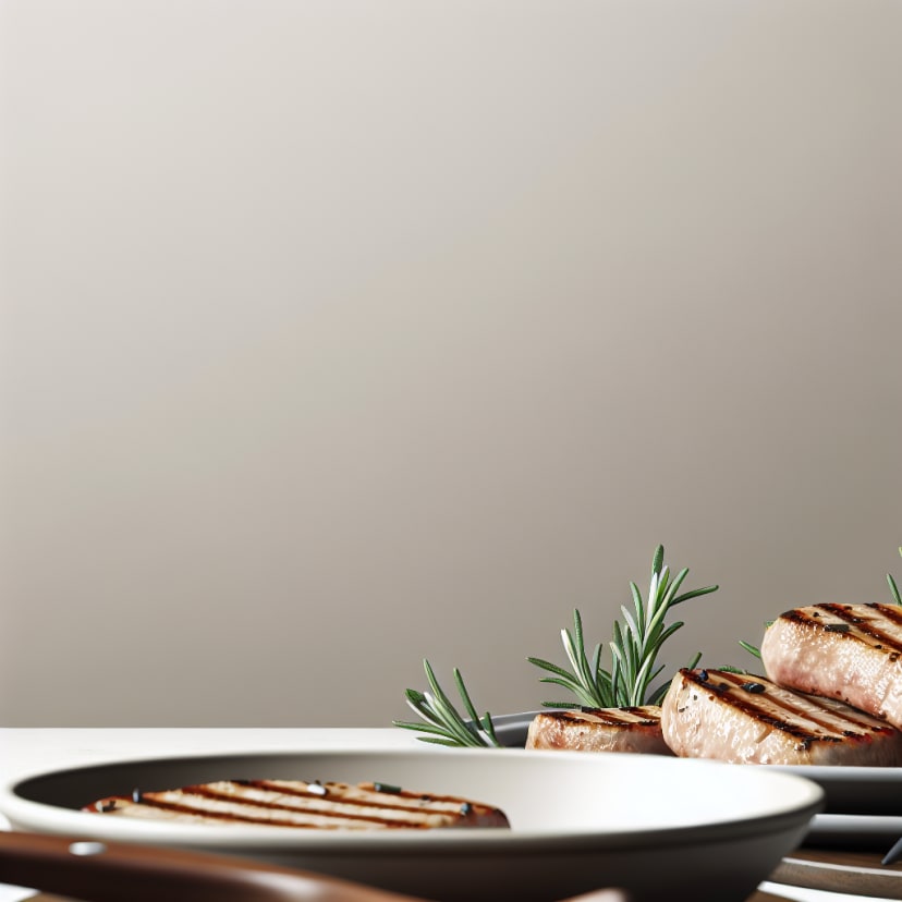 Chuletas de Cerdo a la Plancha con Romero