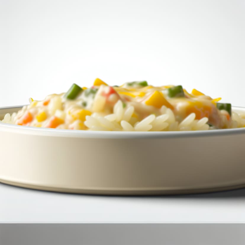 Arroz Cremoso con Verduras y Queso