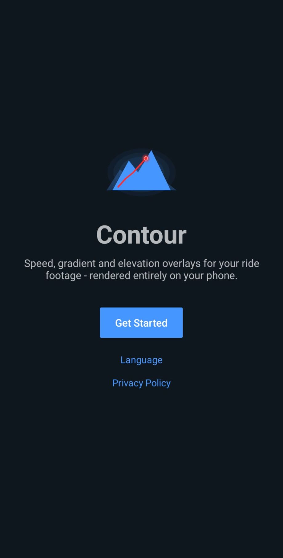 Contour app screen
