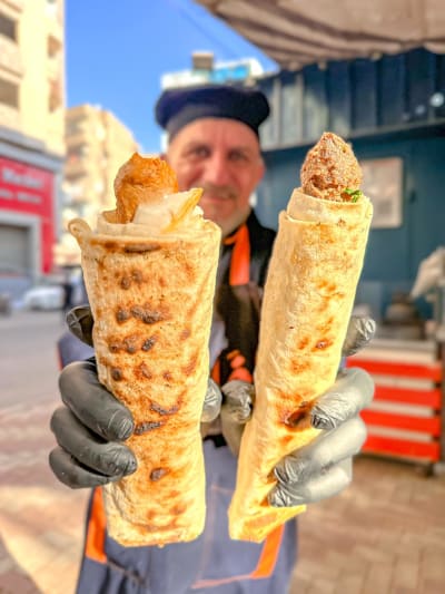 ساندوتش كفتة فحم