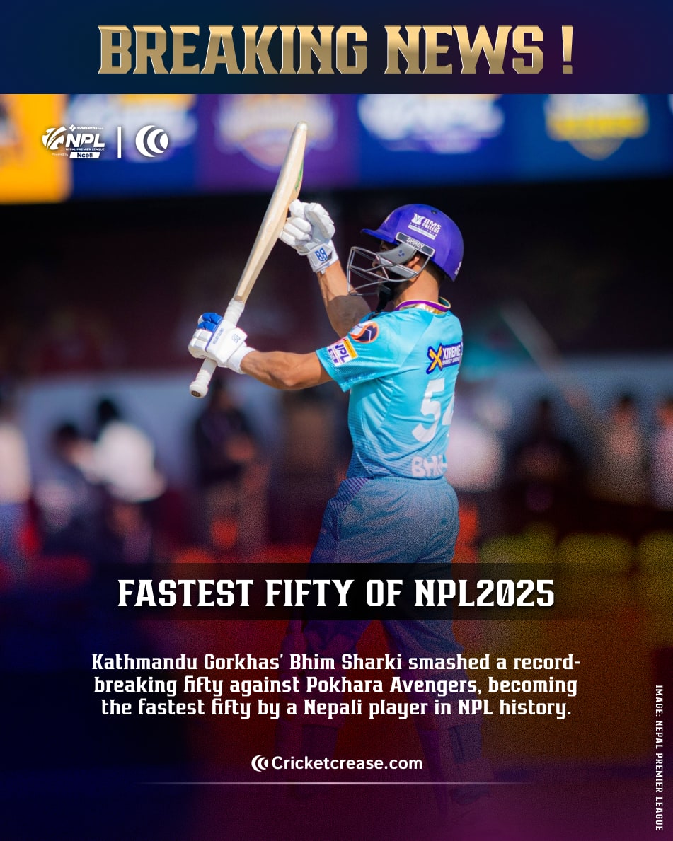 Bhim Sharki fastest fifty