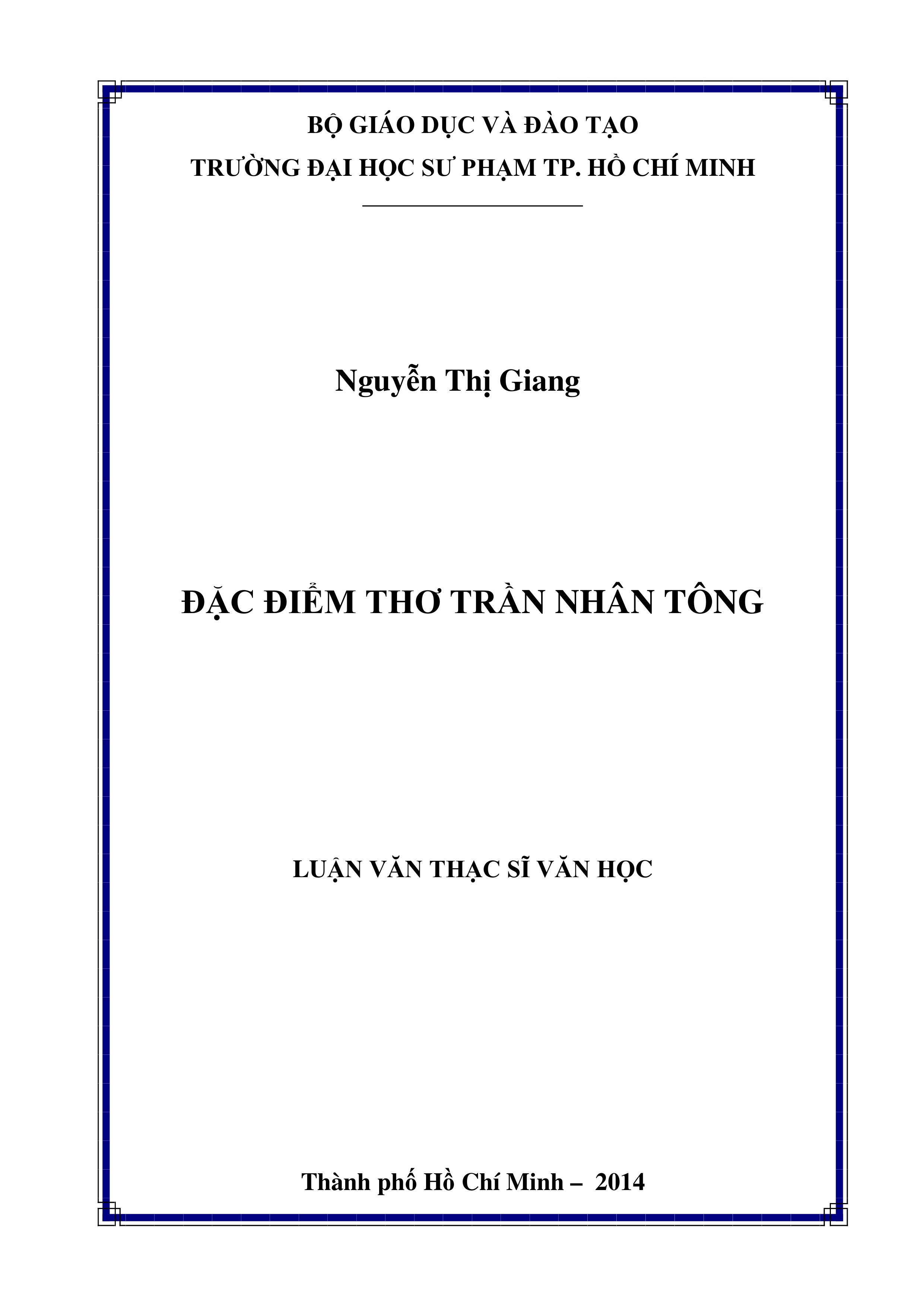 đặc điểm thơ trần nhân tông