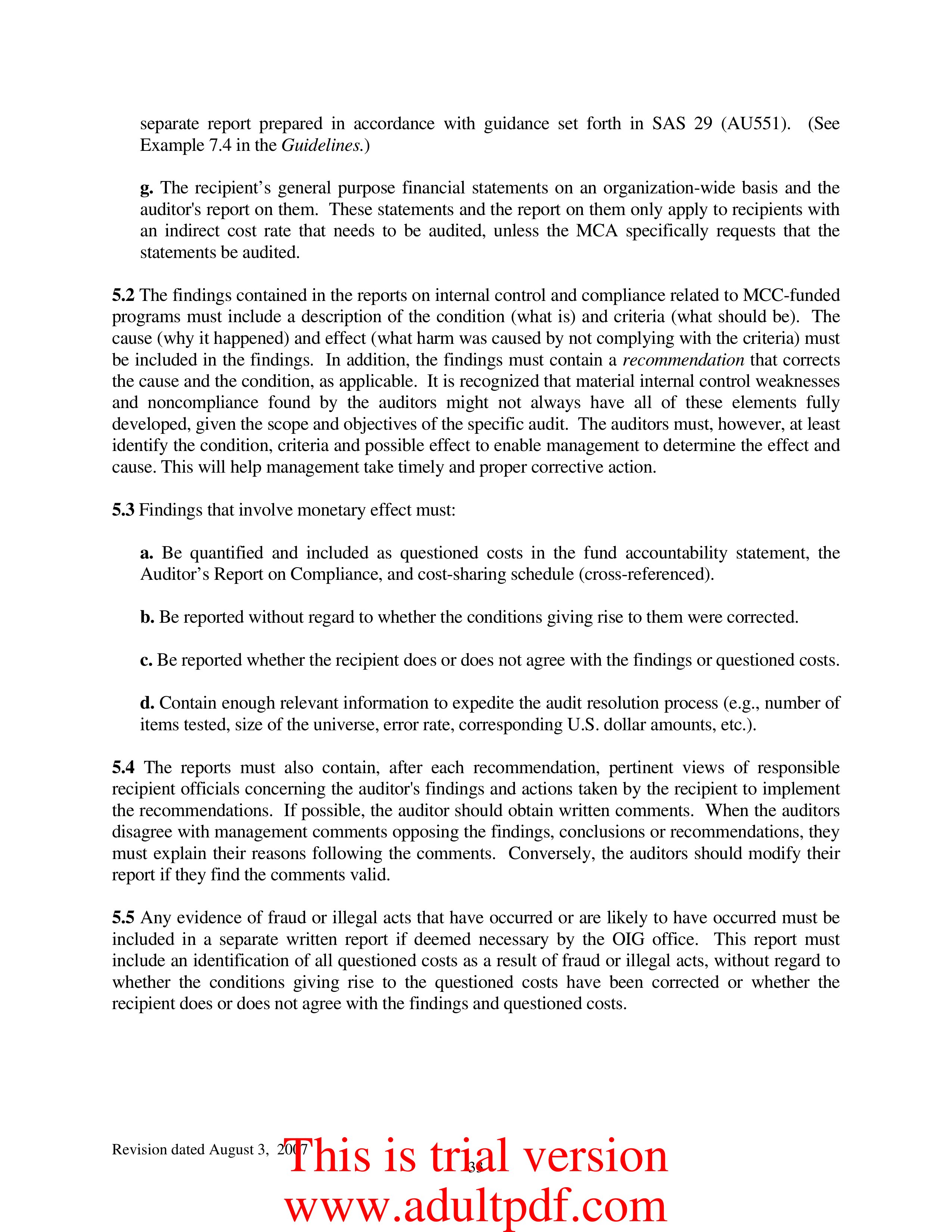 OFFICE OF INSPECTOR GENERAL for the Millennium Challenge Corporation _part4 doc