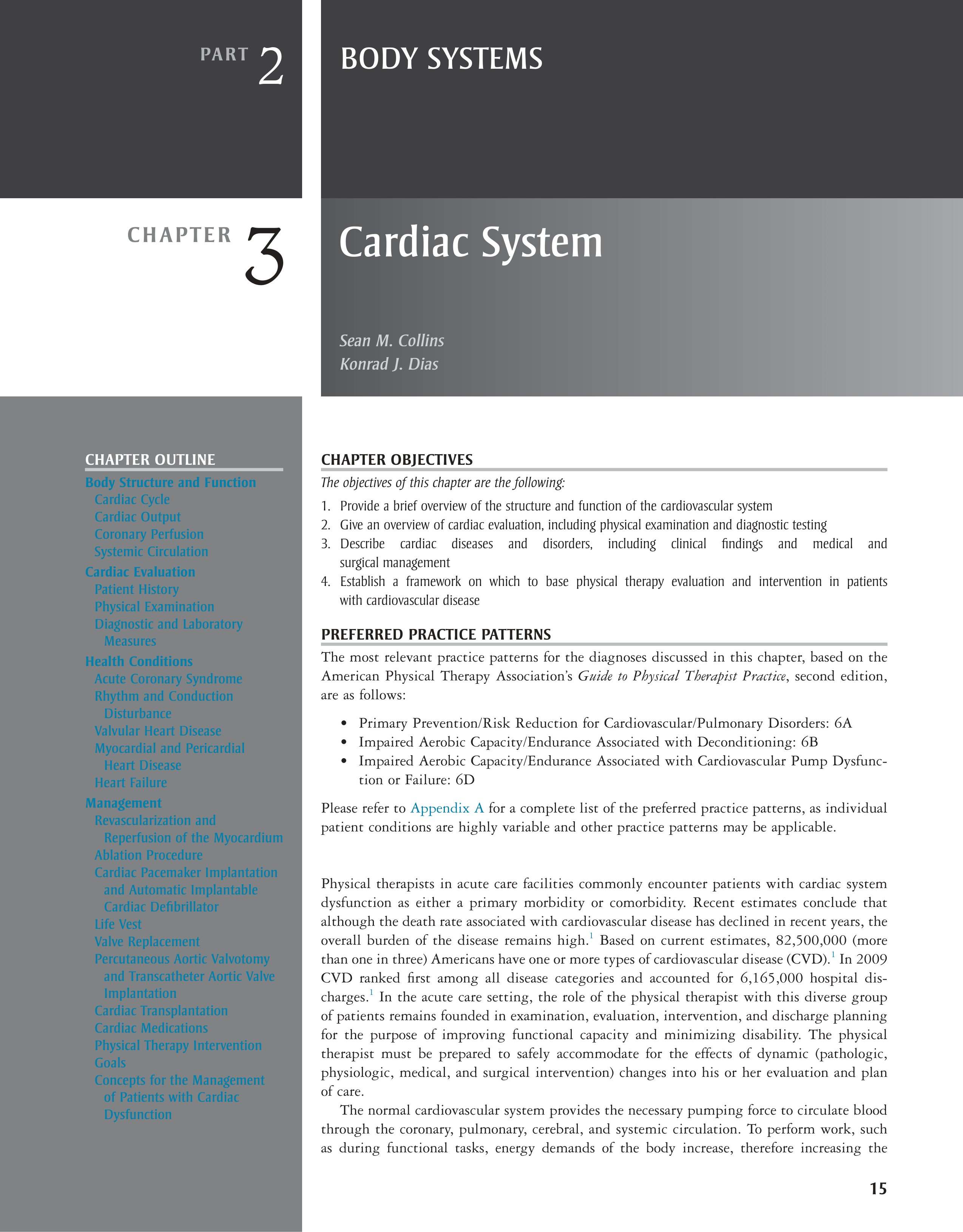 Acute care handbook for physical therapists (fourth edition) chapter 3 cardiac system