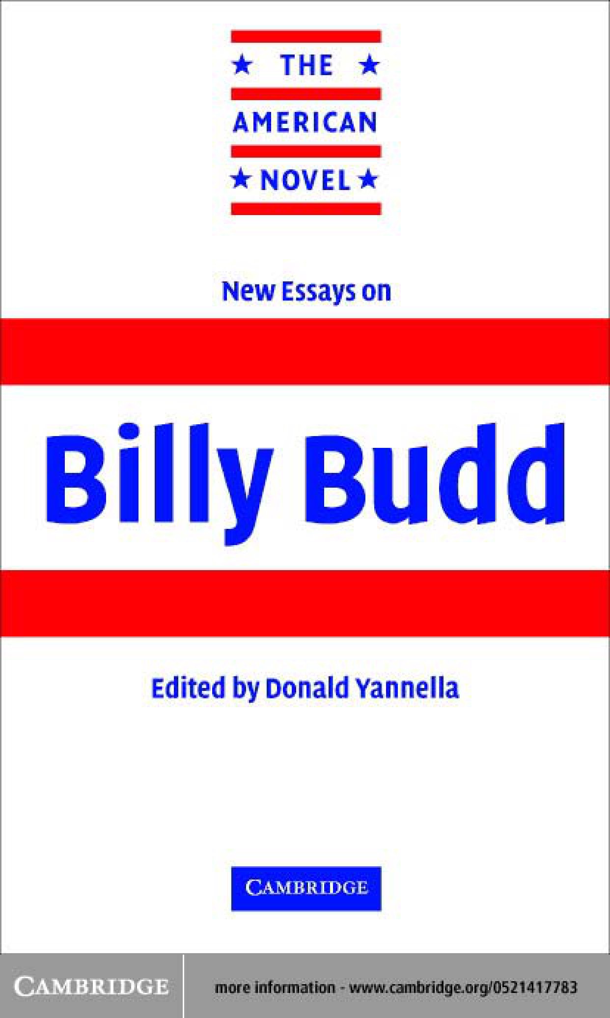 0521417783 cambridge university press new essays on billy budd nov 2002