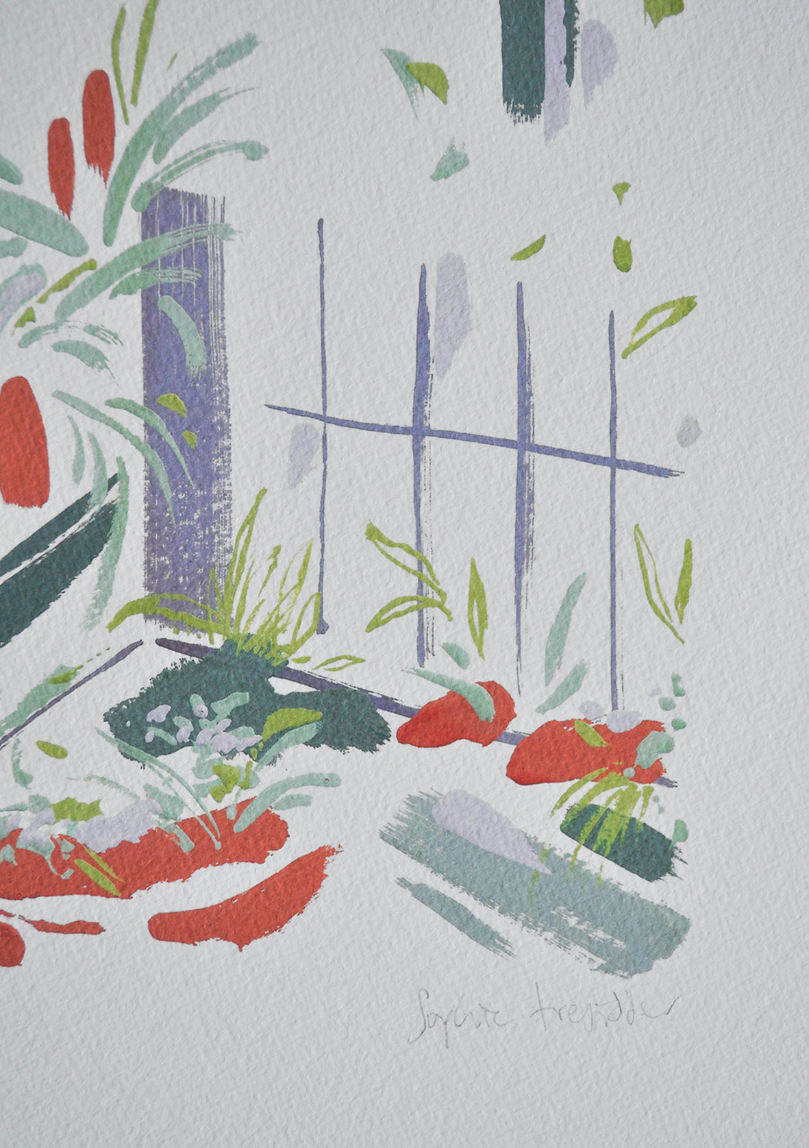 Urban Garden botanical art print