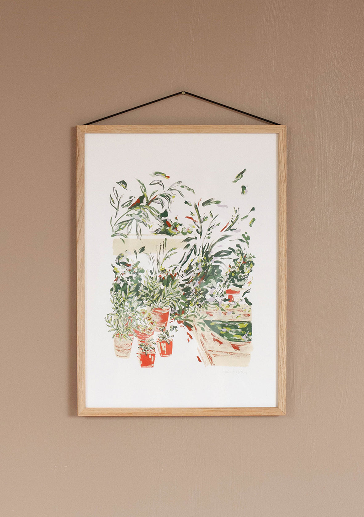 Terracotta botanical art print