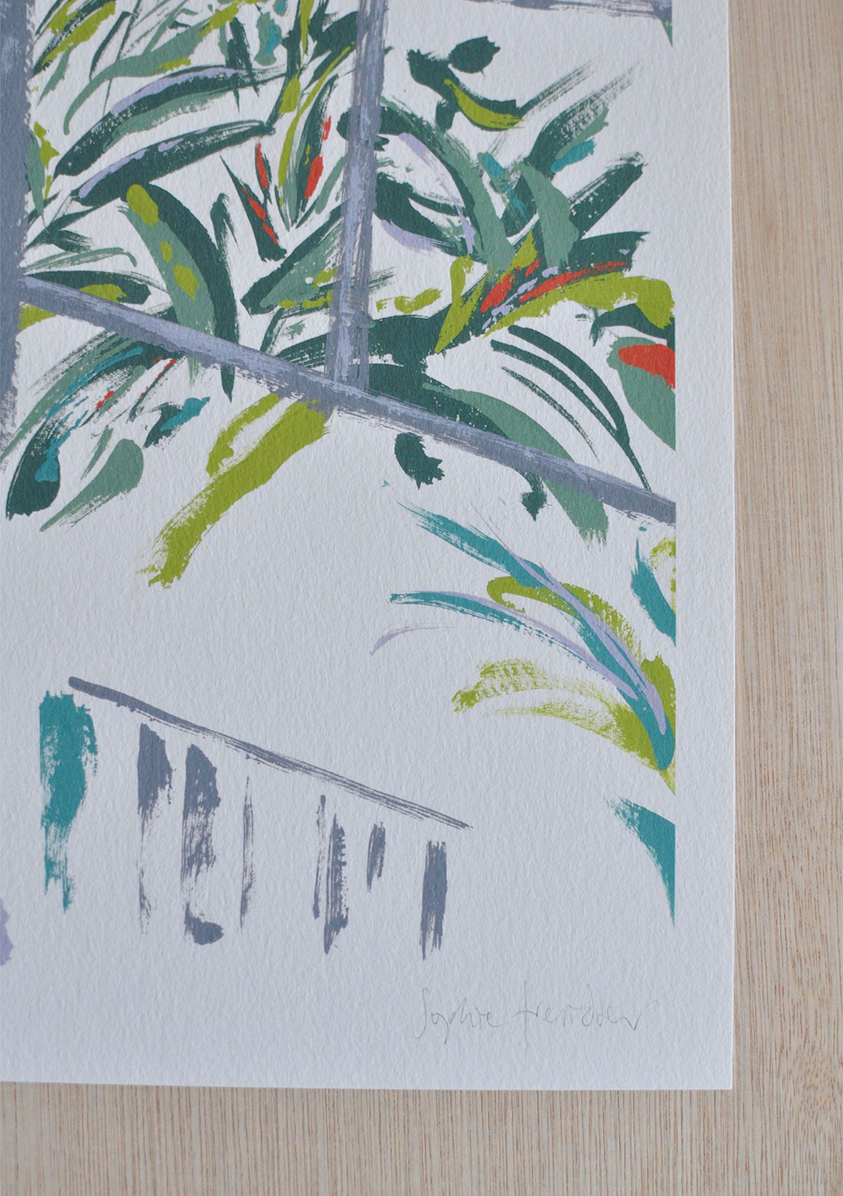 Through the Studio Window botanical art print