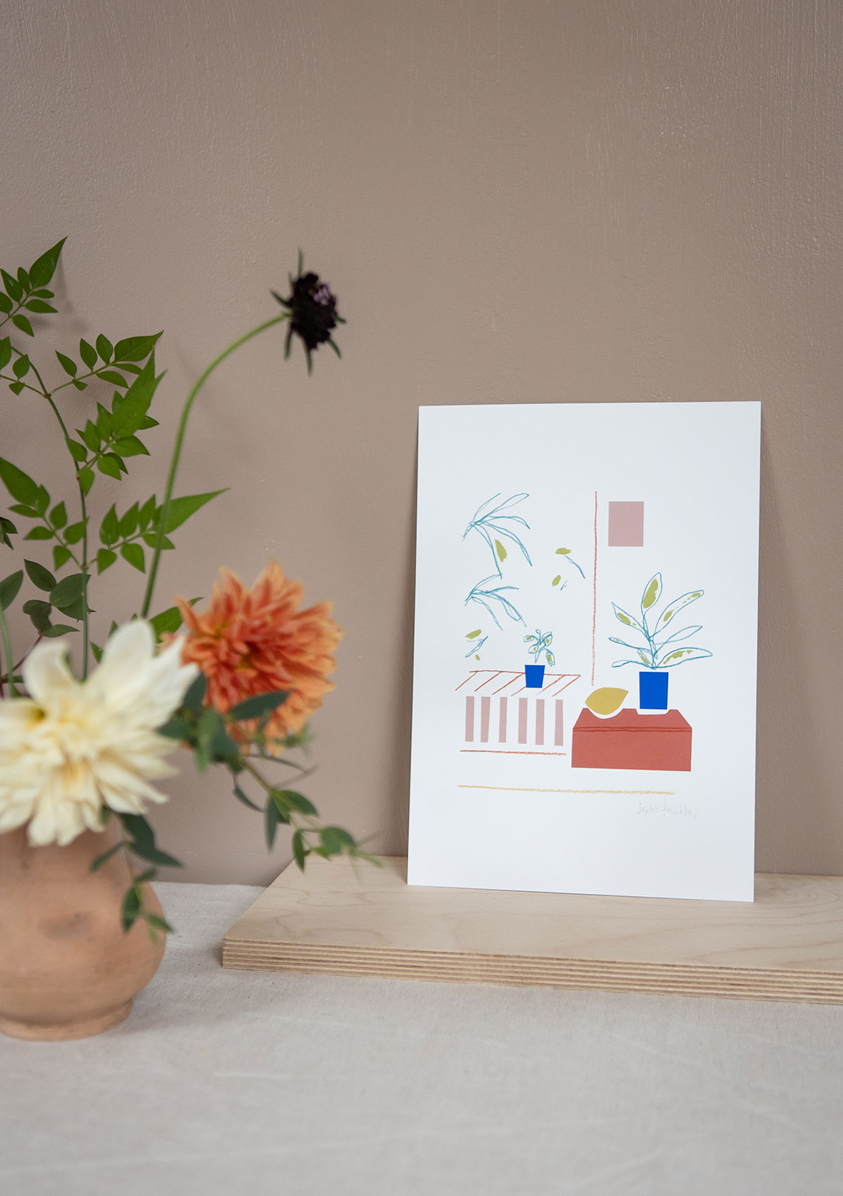 Kitchen Lemon botanical art print