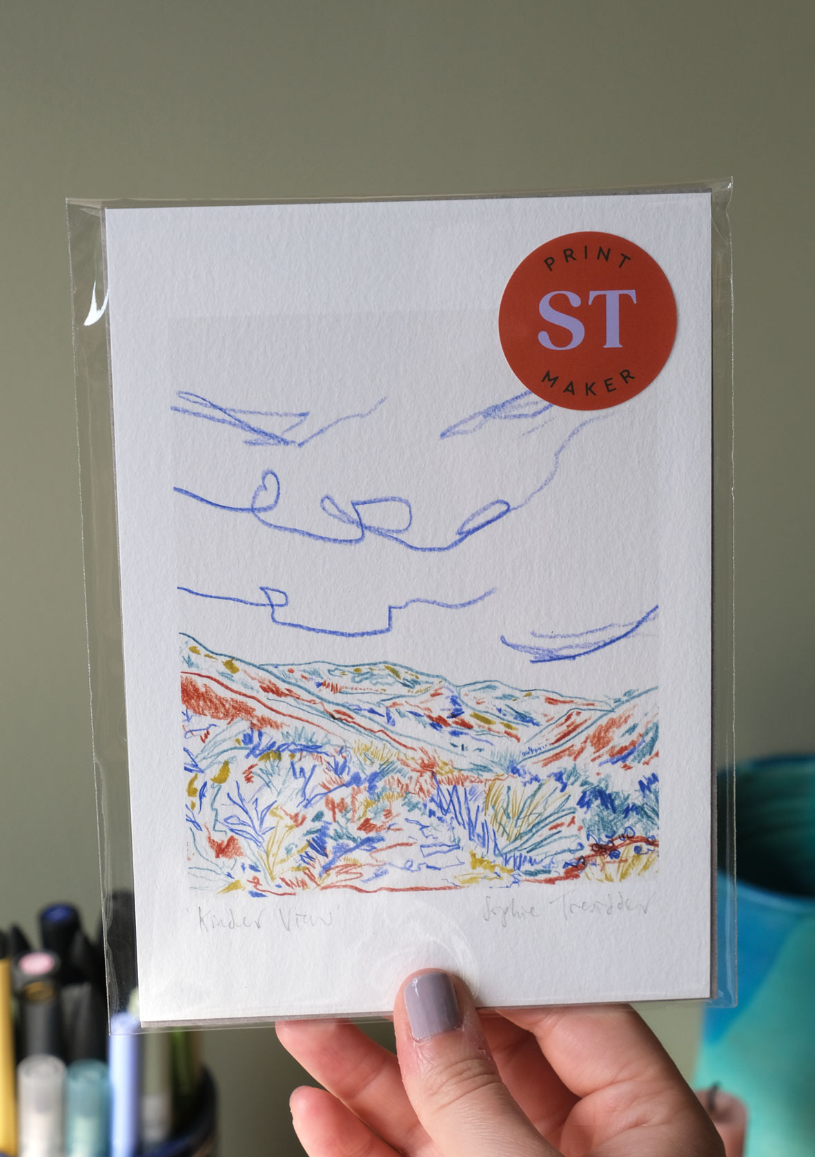 View From Kinder botanical art print