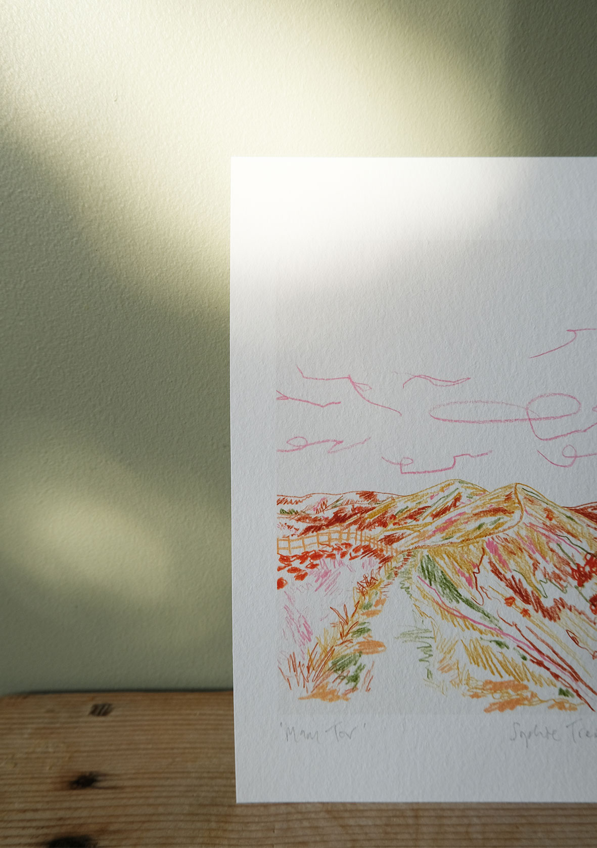 Mam Tor botanical art print