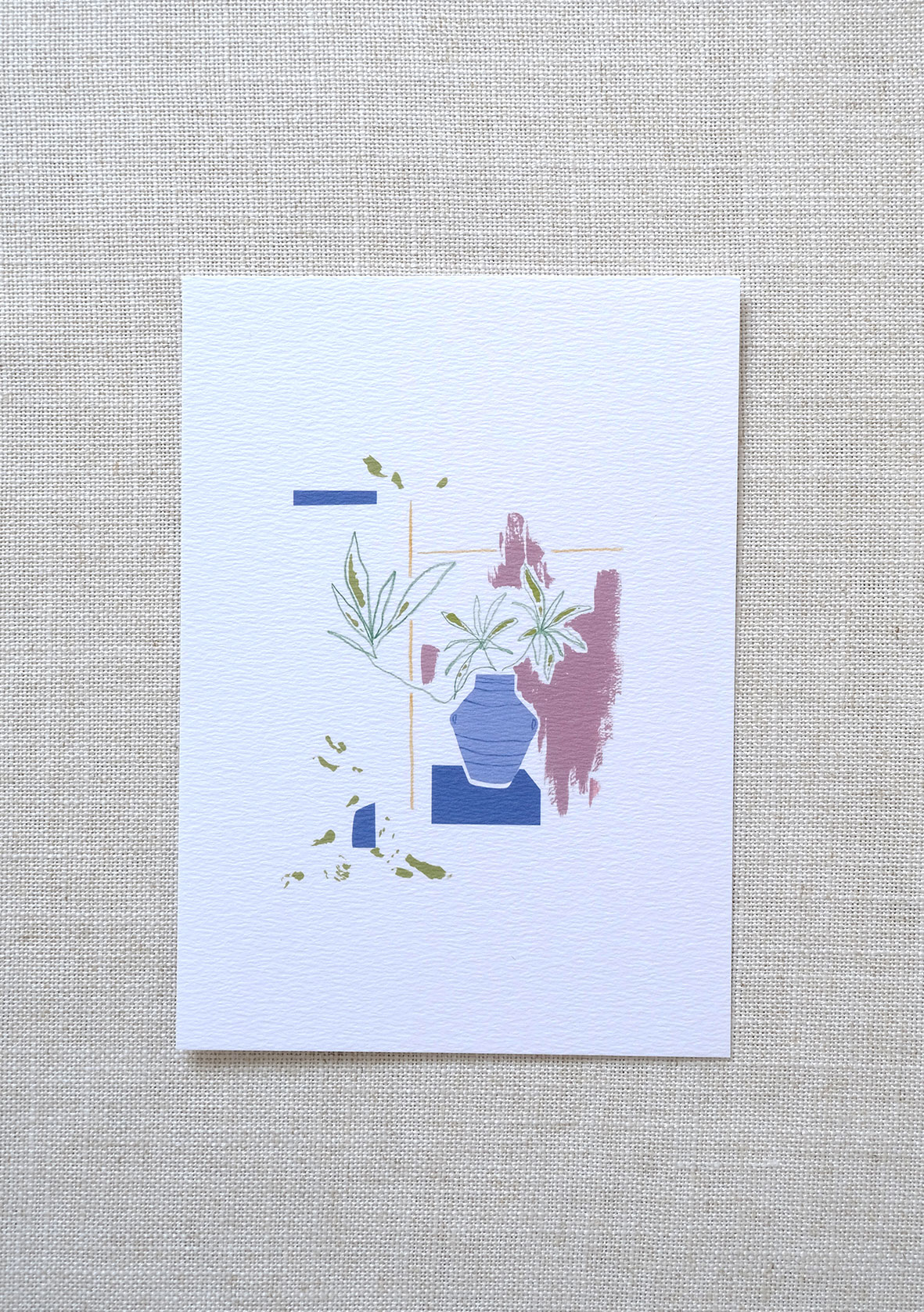 Still Life Art Cards botanical art print