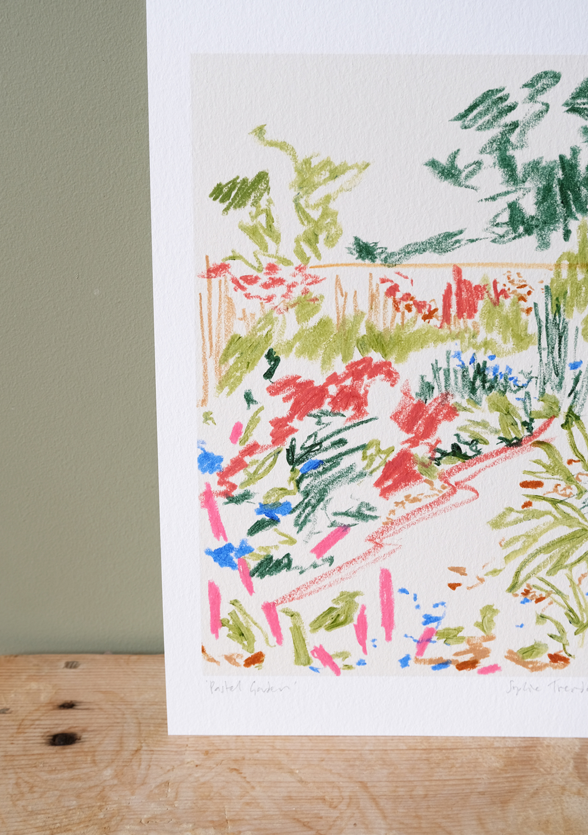 Pastel Garden botanical art print