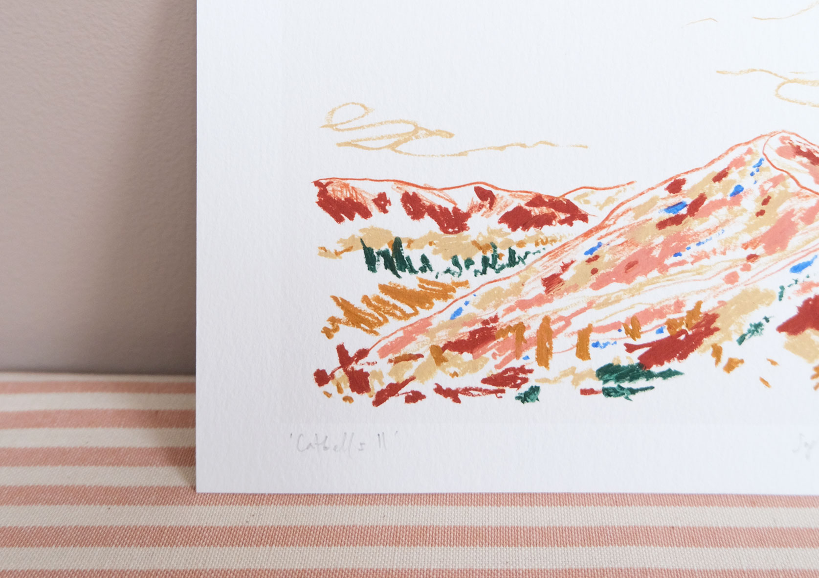 Catbells II botanical art print