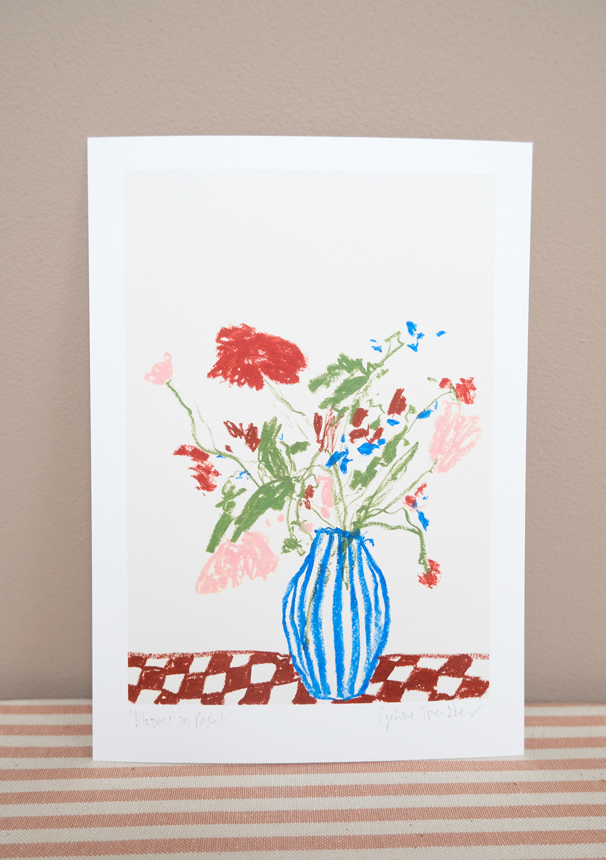 Blooms in Pastel botanical art print