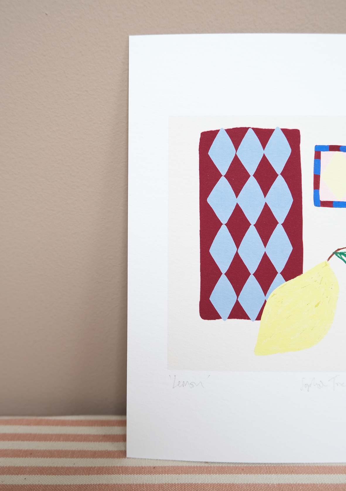 Lemon botanical art print