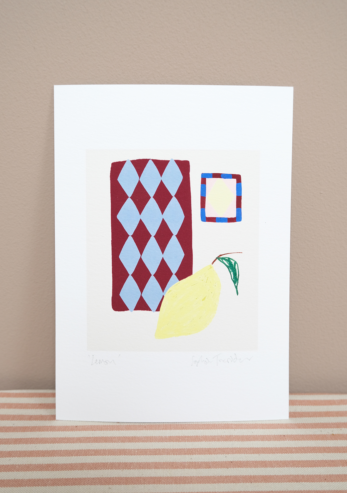 Lemon botanical art print