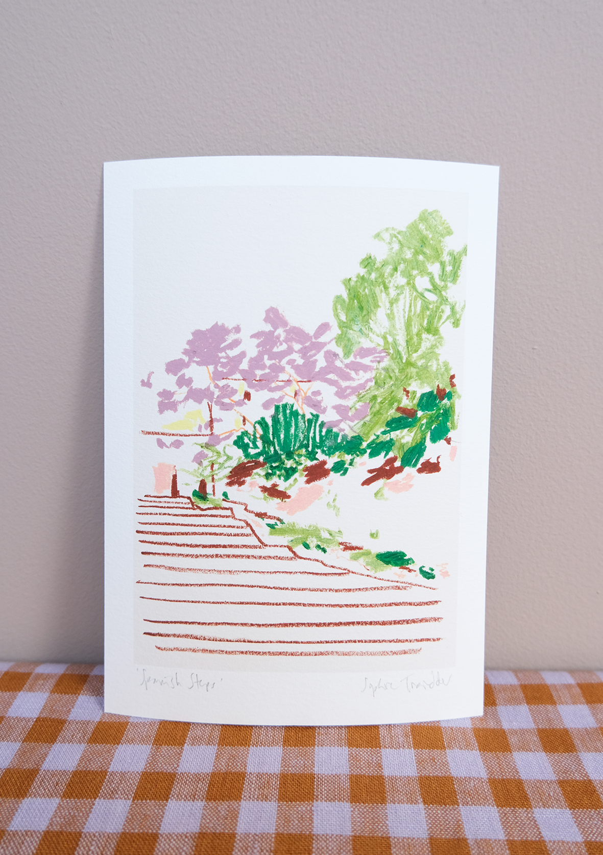 Spanish Steps botanical art print