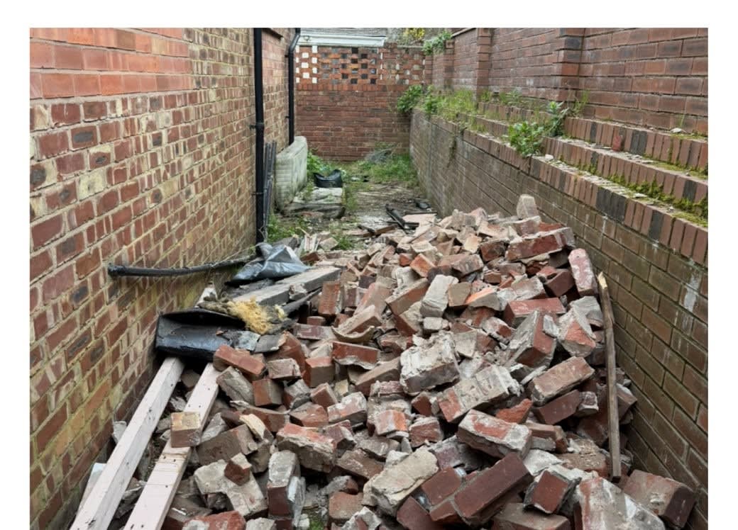 Brick alley before clearance