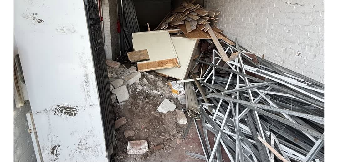 Commercial unit before clearance