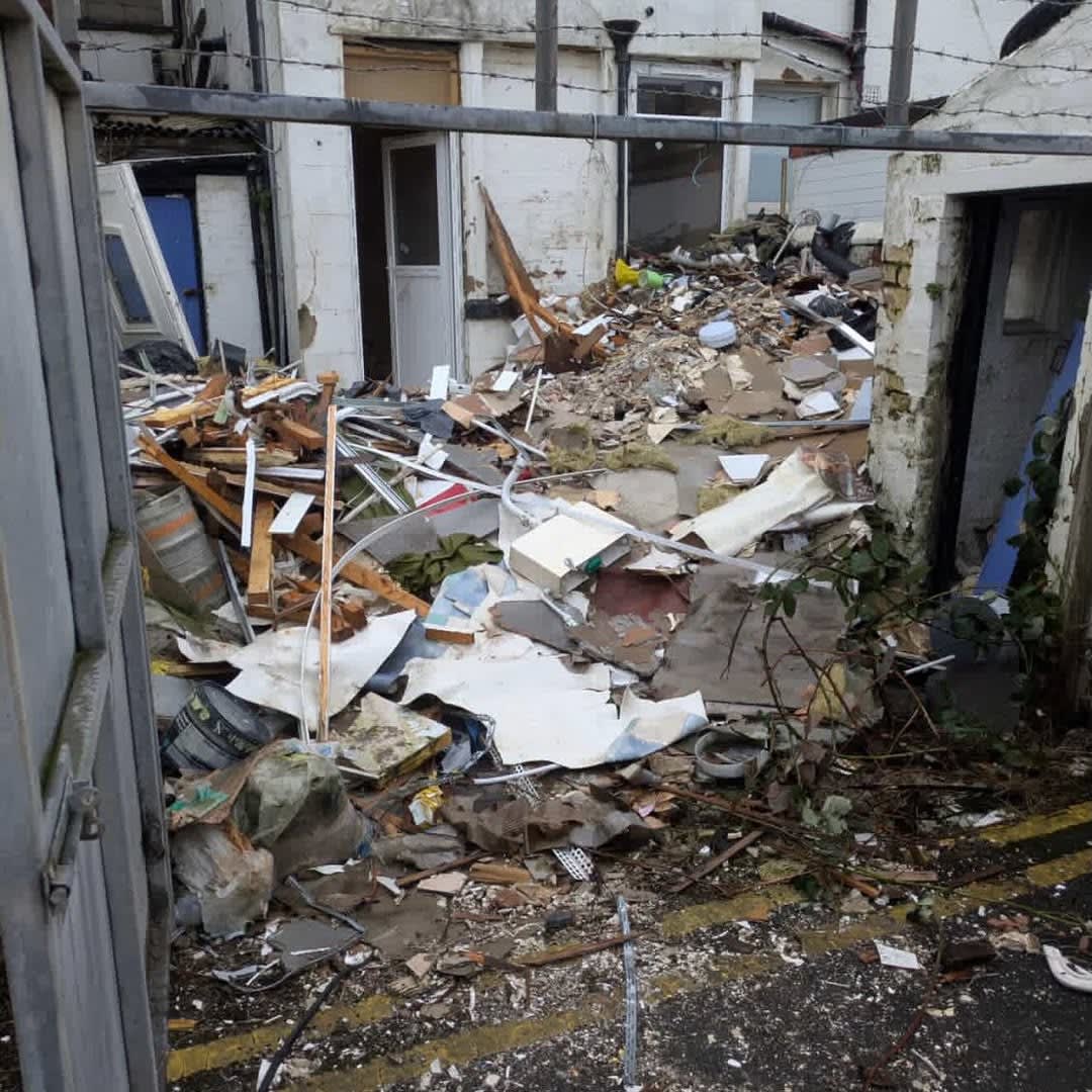 Demolition site clearance