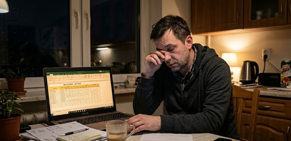 Miniatura wpisu: Grafik dla małej ekipy budowlanej - jak nie planować tygodnia z Excela o 22:00