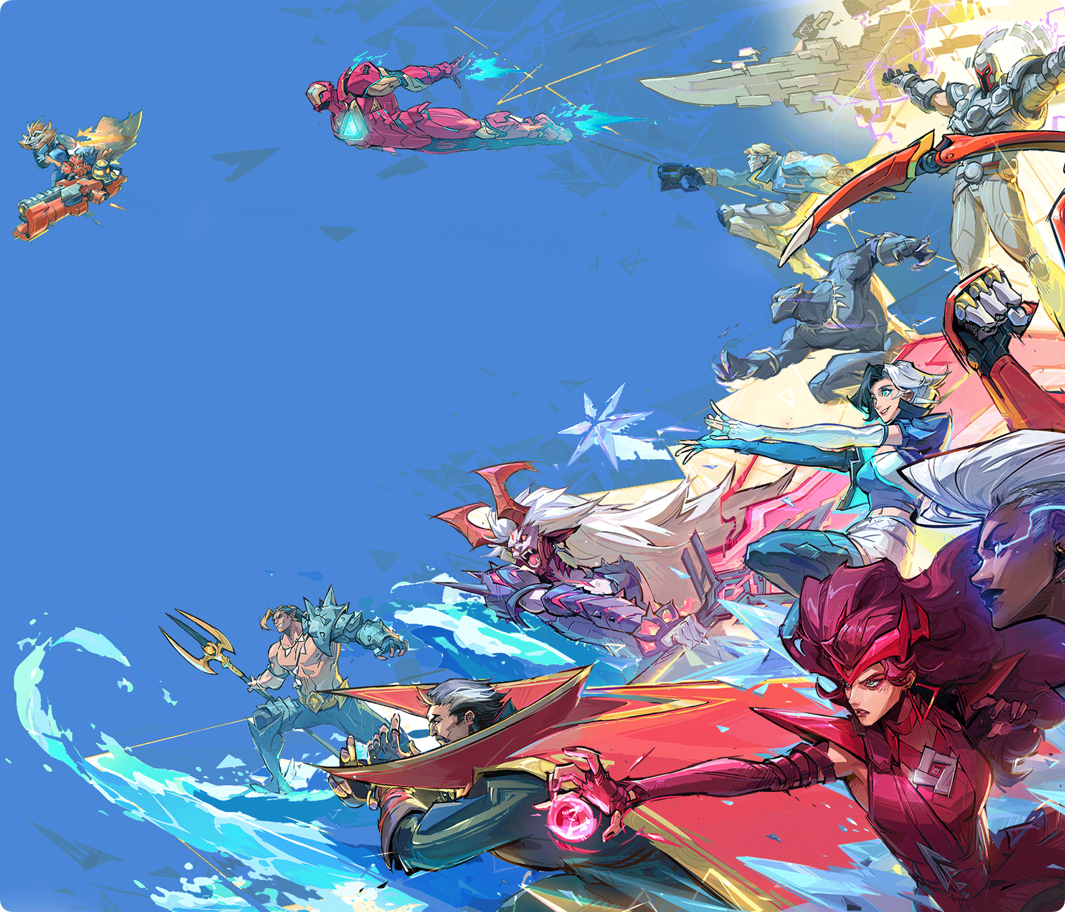 Dynamic anime-style artwork