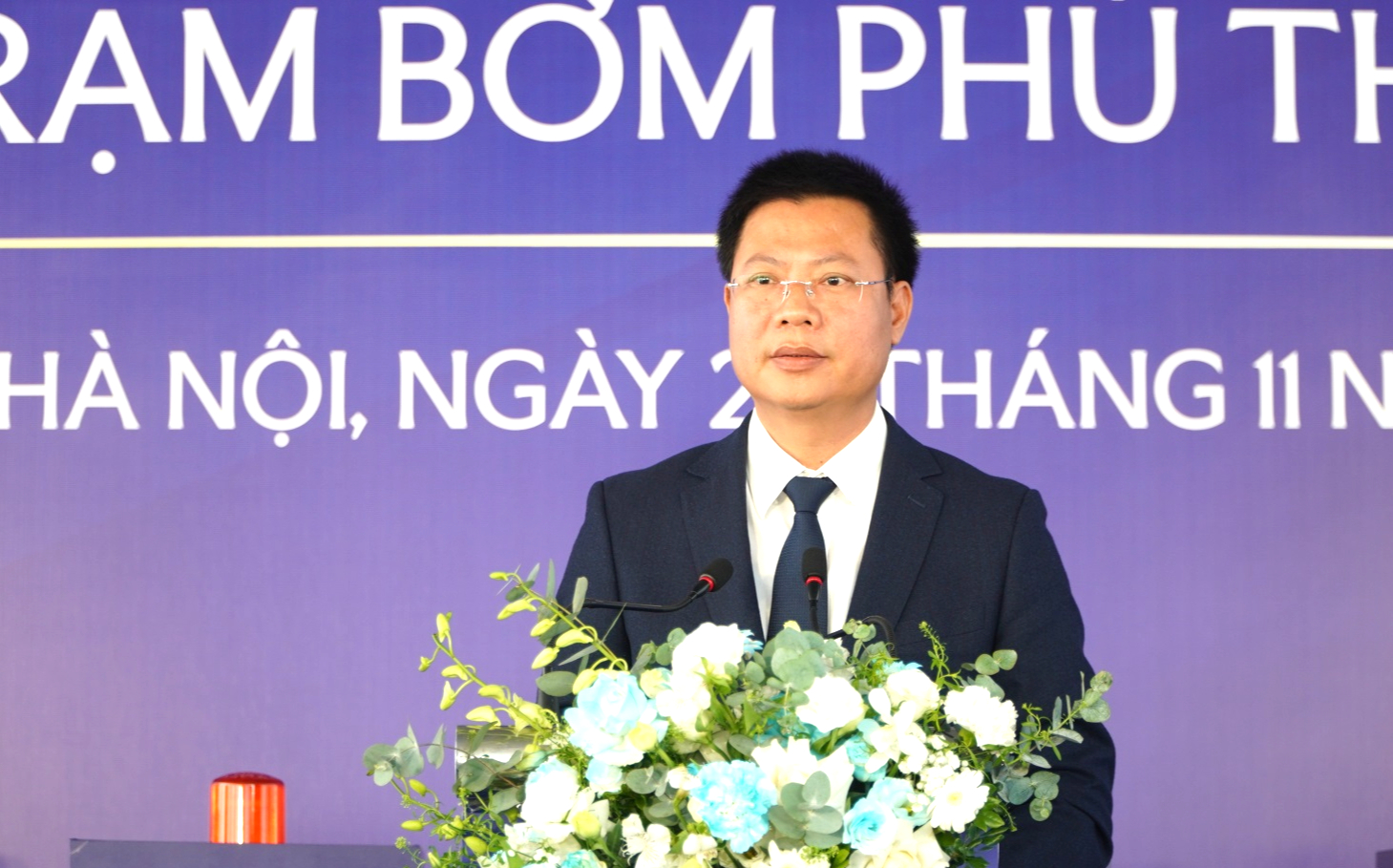 Hà Nội: Khởi công dự án thoát nước cho khu đô thị Nam Thăng Long- Ảnh 2. E:Năm 2025Tháng 11Hình ảnhKhởi công trạm bơm phú thượngDSC09465.JPG